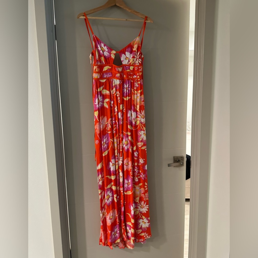 Free People Red Floral Maxi Dress - Picture 3 of 12